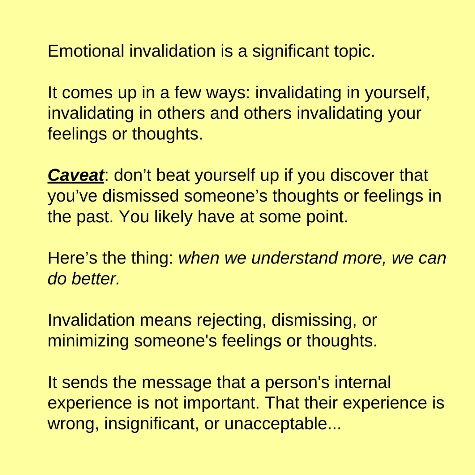 Understanding Emotional Invalidation - HigherMindfulness.com